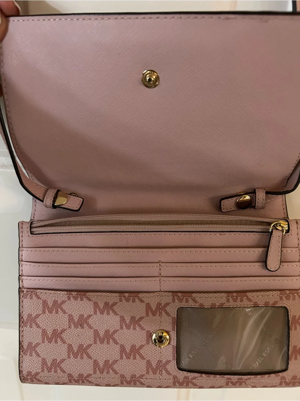 Michael Kors Blush Pink Slim Crossbody Strap
